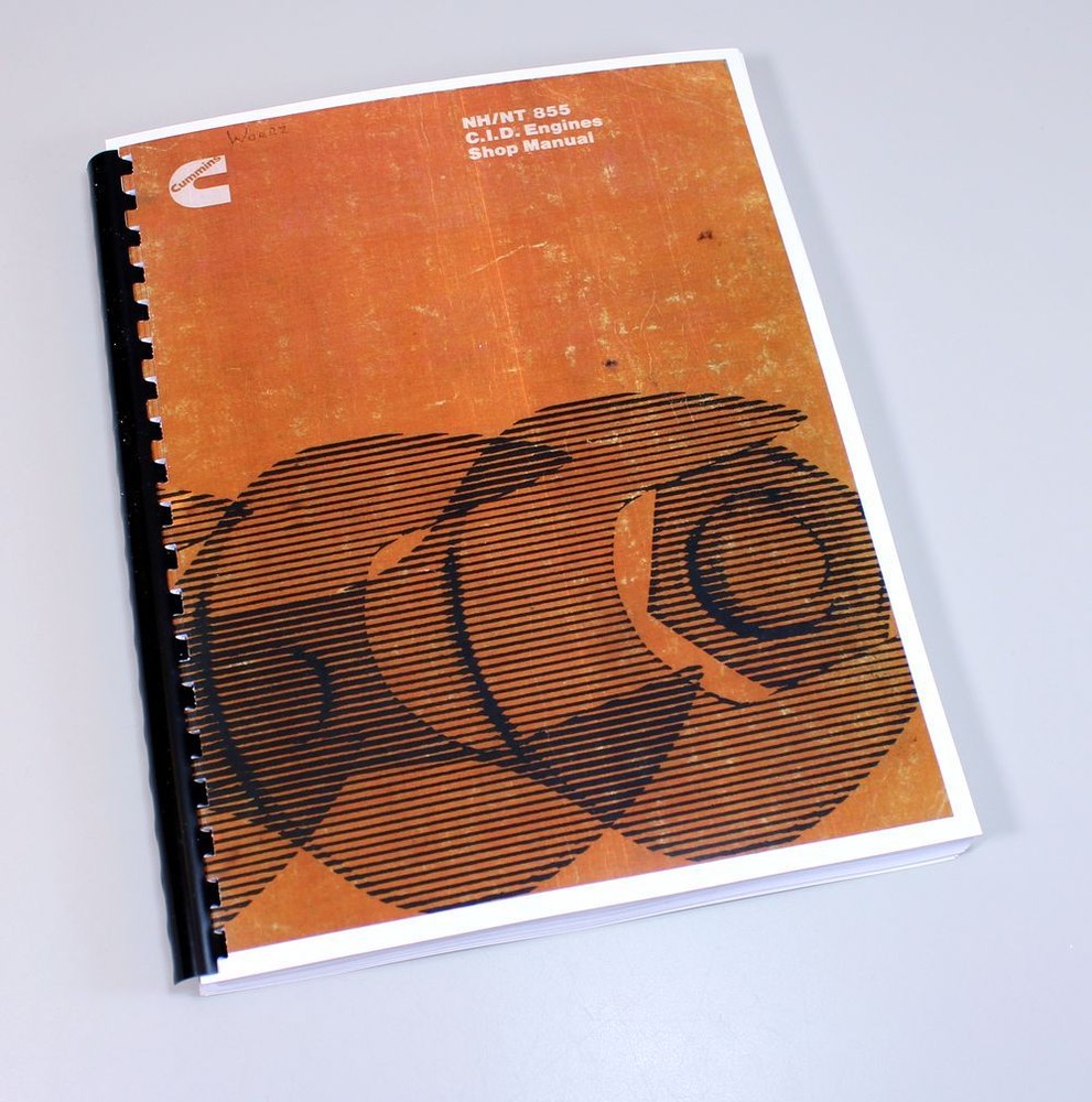 Cummins Diesel Nh Nt 855 Cid Engines Service Repair Shop Manual Technical Shop