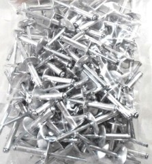 100 LARGE FLANGE 3/16″ X 3/4″ ALUMINUM BIG HEAD POP RIVETS STEEL MANDREL #27546