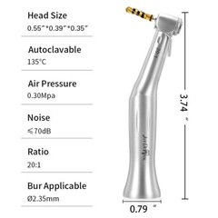 Dental Implant 20:1 Reduction Low Speed Contra Angle Handpiece Fit NSK E-type