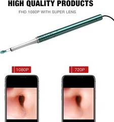 Feltom Earwax Remover Kit, Ear Camera Endoscope 1080P HD with 6 LED Lights New