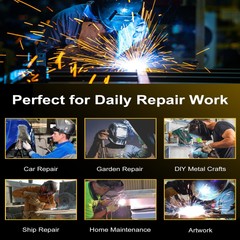 145A MIG Welder 110V Flux Core Gasless MIG/Stick/Lift TIG with TIG Welding Torch