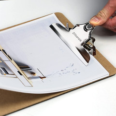 Recycled Wood Clipboard, Letter Size, 9″ x 12.5″ with 6″ Clip, 3 Pack (83133),Br