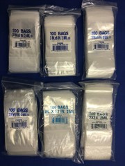 3×3 to 3×14 Clear Elkay Plastic ZipLock Top Reclosable Poly Jewelry Bags 2Mil
