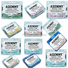 Dental Orthodontic Buccal Tubes 1st/2nd Molar Roth/MBT 022/018 Bondable Non-Conv