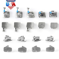 AZDENT Dental Orthodontic Self Ligating Braces Bracket Mini Roth.022 Hooks 345