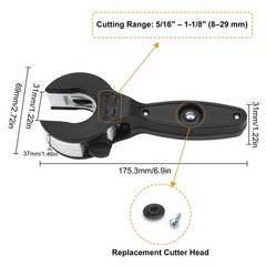 Pipe Cutter Ratchet Tube Tool for Cutting 8-29mm Copper PVC Aluminum Soft Metal