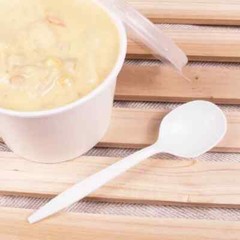 Karat PP Plastic Medium Weight Soup Spoons – White – 1,000 ct, U2007W