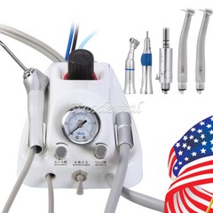 NSK Style Dental High Low Speed Handpiece 4Holes Kit/ Portable Air Turbine Unit