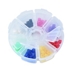 160Pcs/Box Dental Autoclavable Silicone Instrument Code Rings Bands 135ºC Asstd