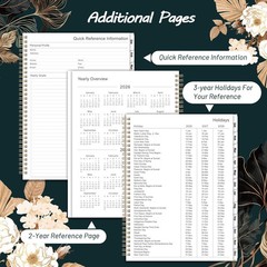 2026-2027 Planner – 9″ x 11″, Weekly & Monthly x black