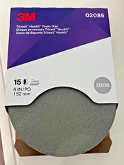 3M Trizact Hookit Foam Disc 6″ P3000 Qty15 02085