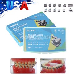 10X AZDENT Dental Ortho Self Ligating Brackets Braces Mini Roth/MBT.022 Hks 345