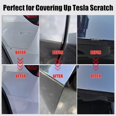 Touch Up Paint(Deep Blue Metallic(PPSB)) for Tesla Model Y/3/S/X, 2 in 1 DIY