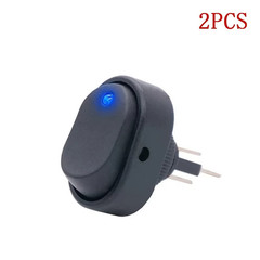 2PCS 12V 30A LED Rocker Switch 3 Pin ON Off Toggle Light Car Boat RV Marine Dash
