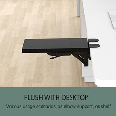 Ergonomics Desk Extender Tray 11.8×5.9 Inch PunchFree Clamp Keyboard Drawer