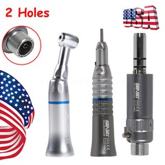2/4Holes Dental Slow Low Speed Handpiece Push Button Contra Angle E-type For NSK