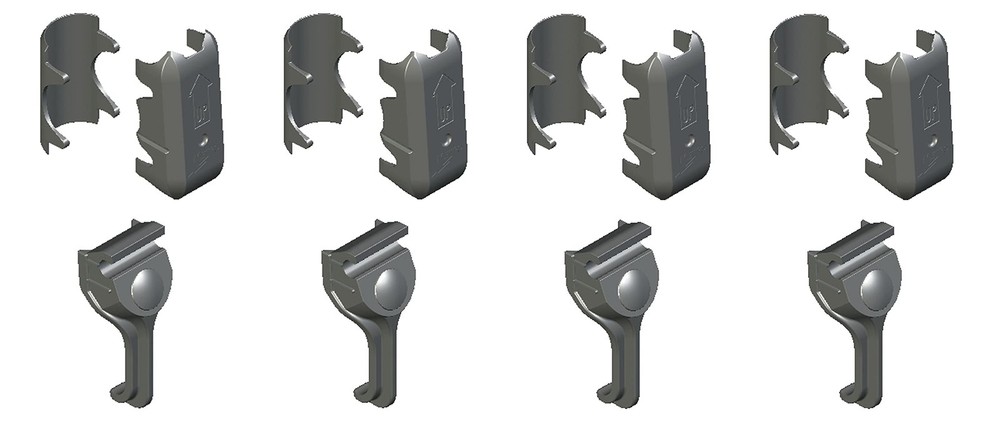 Metro SAKITA2 Replacement Levers/Wedges for Super 1″L x 1″W x 3″H, Black