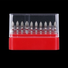 10Pcs AZDENT Dental Diamond FG Burs Football Fine Use High Speed Handpiece