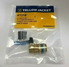 Yellow Jacket 41318 Automotive R134a Lo-Side Coupler with 1/4″ Flare