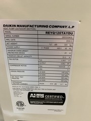 Daikin REYQ120TAYDU 10-Ton VRV IV Air-Cooled Heat Recovery Outdoor Unit 3PH 460V