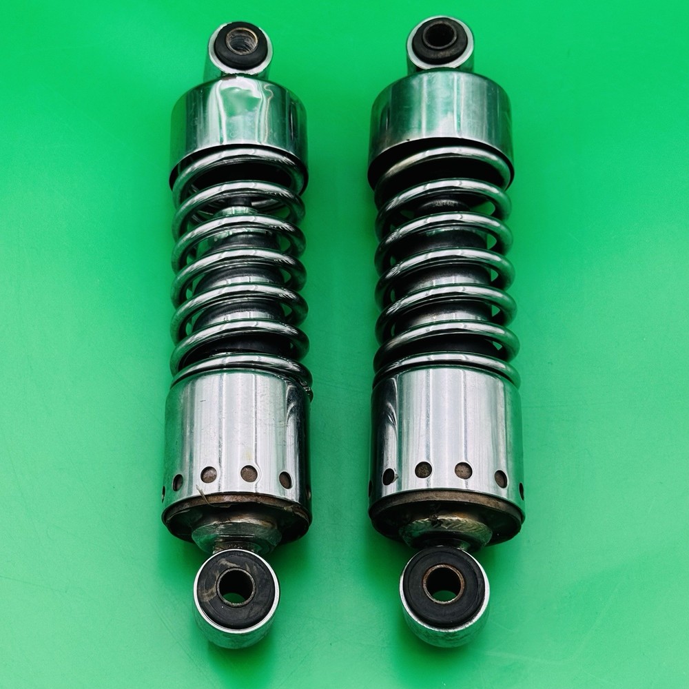 Harley Davidson OEM 11” Chrome Rear Shocks Pair Sportster XL
