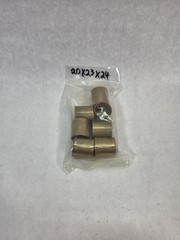 Sintered Bronze Sleeve Bushings Bearings 20x23x24mm Oil Impregnated Lot of 6