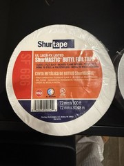 Shurtape SF 686: UL 181B-FX Listed ShurMASTIC Butyl Foil Tape 72 mm x 100 ft.