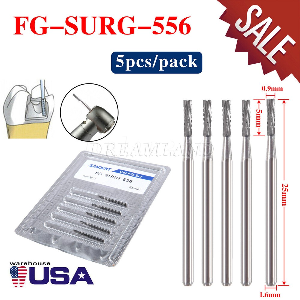 Burs Diamond Carbide Burr High Speed Friction Grip FG 557 Dental