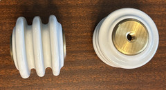 Meister Inter. #70150 Porcelain Insulator 3.125″ Dia. x 2.75″ Tall, (lot of2)NEW