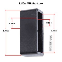 Hard Belt Loops – (4 Colors) – (Fits up to 2in Belts) – (w/Mounting Hardware)