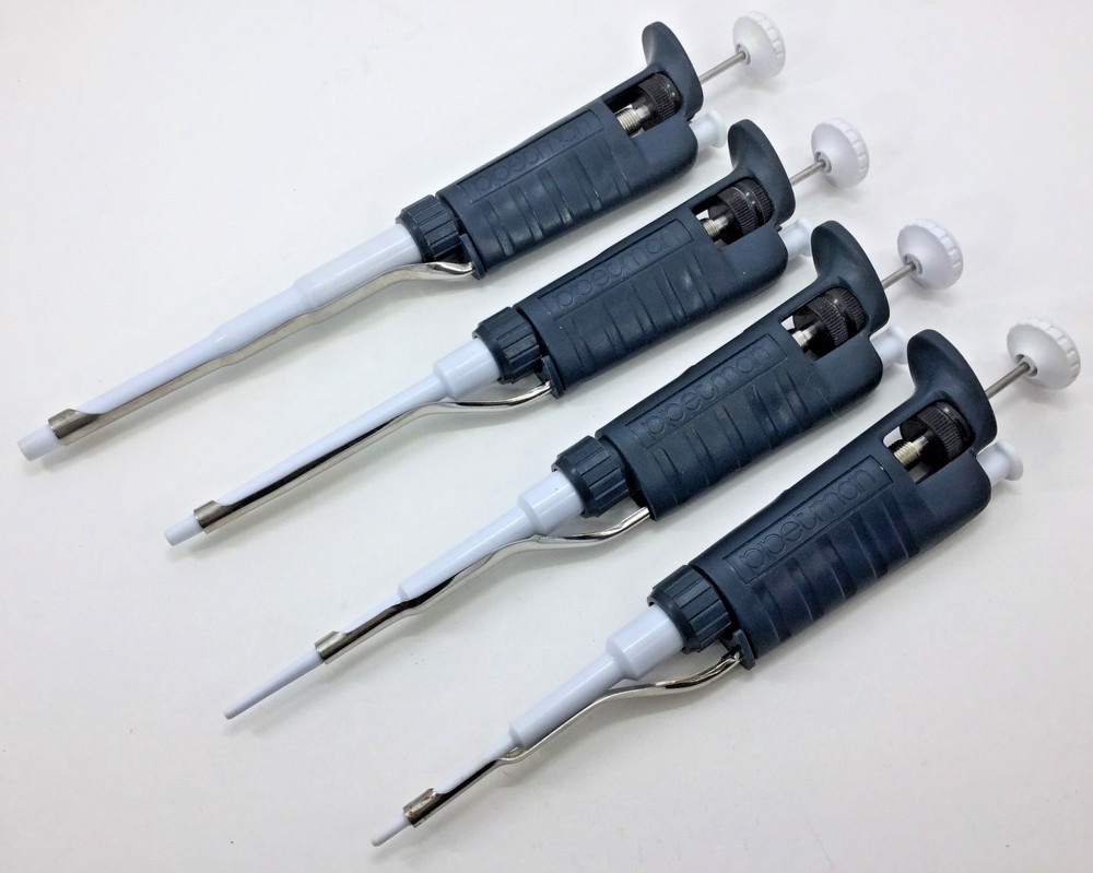 Gilson Pipetman Modern Classic Pipette Set | P10, P20, P200, P1000 | Calibrated