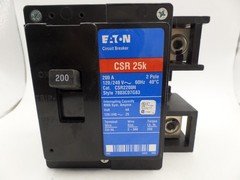EATON CSR2200N CSR 200A AMP 2-POLE 25K KAIC MAIN CIRCUIT BREAKER, NEW PANEL PULL