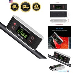 Inclinometer, Digital Protractor Angle Finder Level Inclinometer Magnetic V-G…