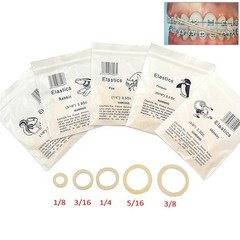 5000Pcs Dental Ortho Elastic Rubber Bands 1/4 3/16 1/8 5/16 2.5 3.5 4.5 6.5 OZ