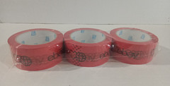 3 Rolls Packing TAPE Red Ebay LOGO Shipping 2″ 75 Yard 2.7mil Thick