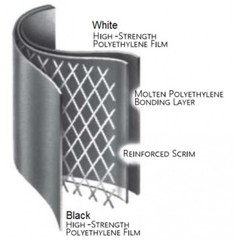 VBS – Dura Skrim – 20mil – String Reinforced White Crawl Space Vapor Barrier