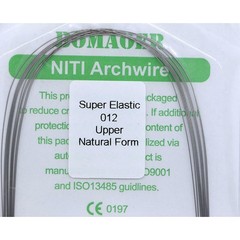 50 Packs Dental Ortho Niti Super Elastic Round Arch Wire Nature Form 012 Upper