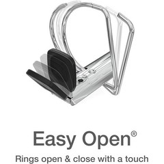 Durable 2 Inch View Binders W/ Easy Open D Rings Extra Storage Notes 4-Pack New