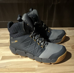 Timberland PRO Gray/Black Lace-Up Work Boots with Gum Soles, Pair