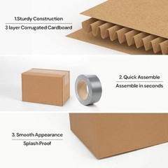 100 6x4x4 Cardboard Paper Boxes Mailing Packing Shipping Box Corrugated Carton