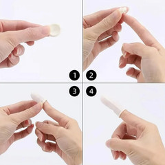 200pcs Multi-Color Disposable Latex Finger Cots Powder-Free Anti-Slip – NEW