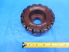 SANDVIK RA762-127R38A-22H 5.000″ DIA. FACE MILL 1 1/2″ PILOT 5/8 KEYS S762 00122