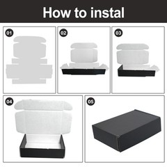 60 Packs Shipping Boxes Cardboard Corrugated Mailer Boxes 6 x 4 x 1.6 Inches …