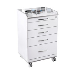 Dental Surgical Implant Motor System Brushless /Mobile Cabinet Cart 4 Drawers