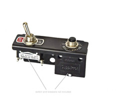 Bracket for Dual Panel Mount Electrical Components like Push Button Circuit Brea