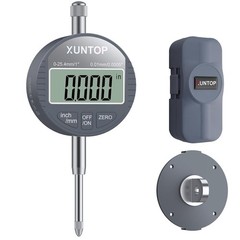 Digital Dial Indicator 1inch/0.0005inch LCD Display Electronic Dial Test Indi…