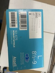 5 PACK Ansell TouchNTuff 92-675 Nitrile Powder-Free Gloves