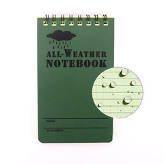 Waterproof Notebook 4×6 Pocket Notepad All Weather Tactical Green- SHIPS FREE