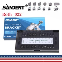 SANDENT Dental Ortho Brackets Brace Self-Ligating Mini Roth 022 Hooks 345