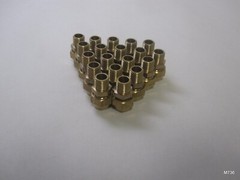 19 Qty | Brass Flare Tube Gas / Plumbing / HVAC Fitting | 1/8″ MNPT to 1/4″ Flar